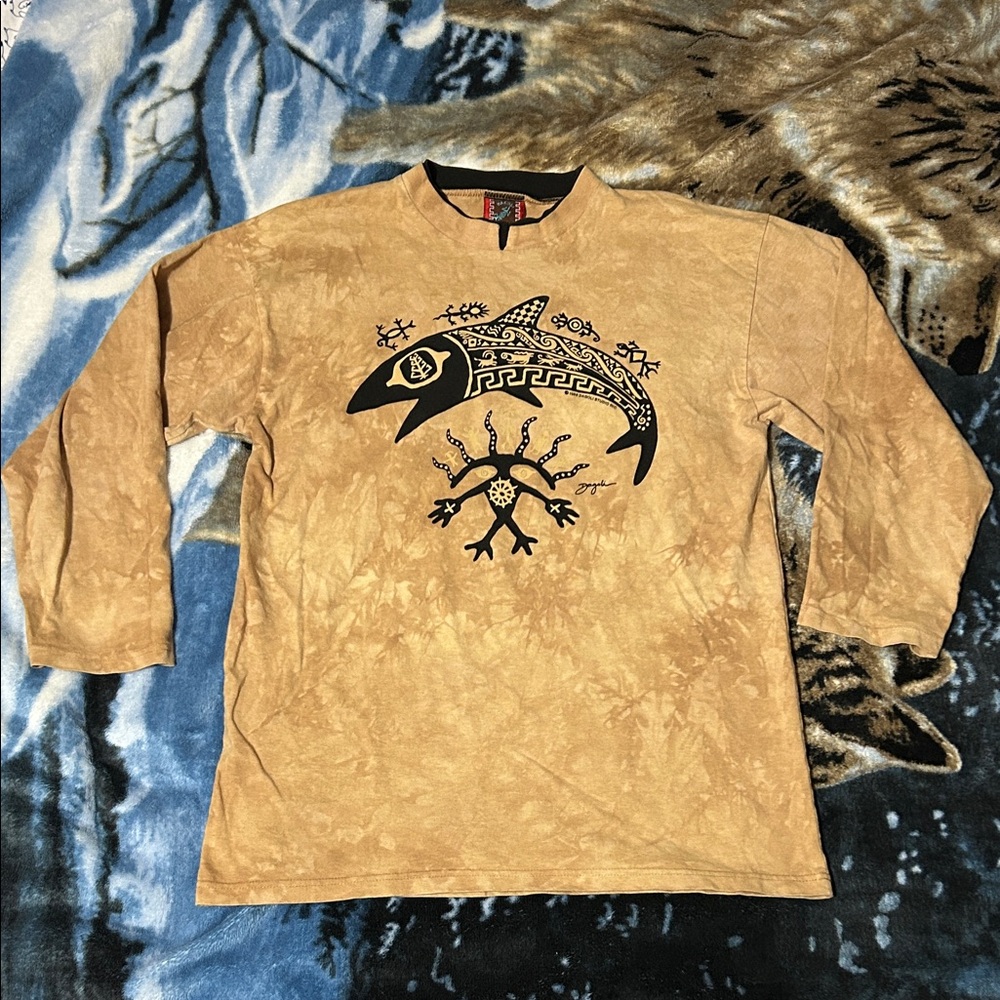 VINTAGE 🇨🇦 | DRAGOLI Aboriginal Cotton Crewneck Sweater